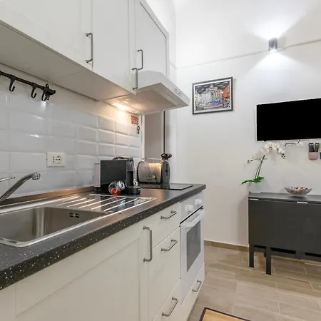 公寓 Marcantonio Colonna - Loft X5 Persone, Wi-fi, Aria Condizionata Nelle Camere, Parcheggio Privato, Metro A Lepanto 800mt Da Vaticano